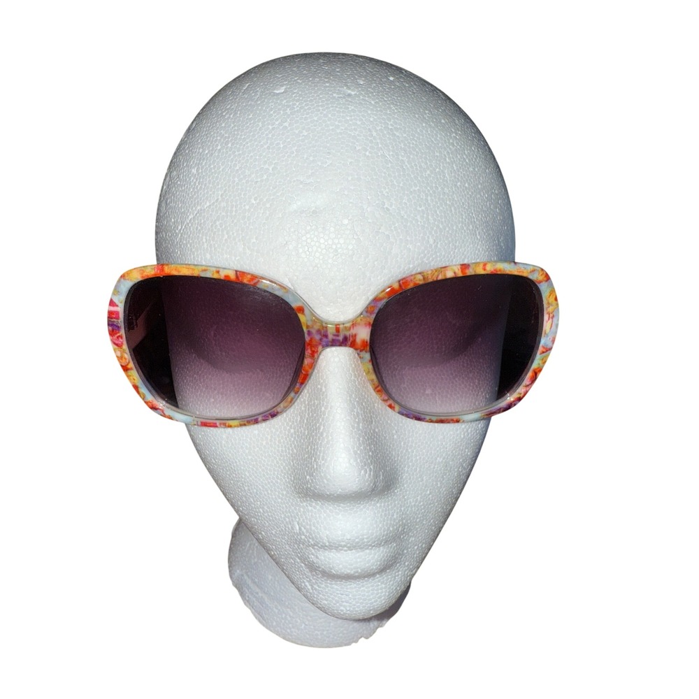 Leoma‎ Lovegrove Floral Print Oversized Sunglasses Funky Summer Fashion Shades